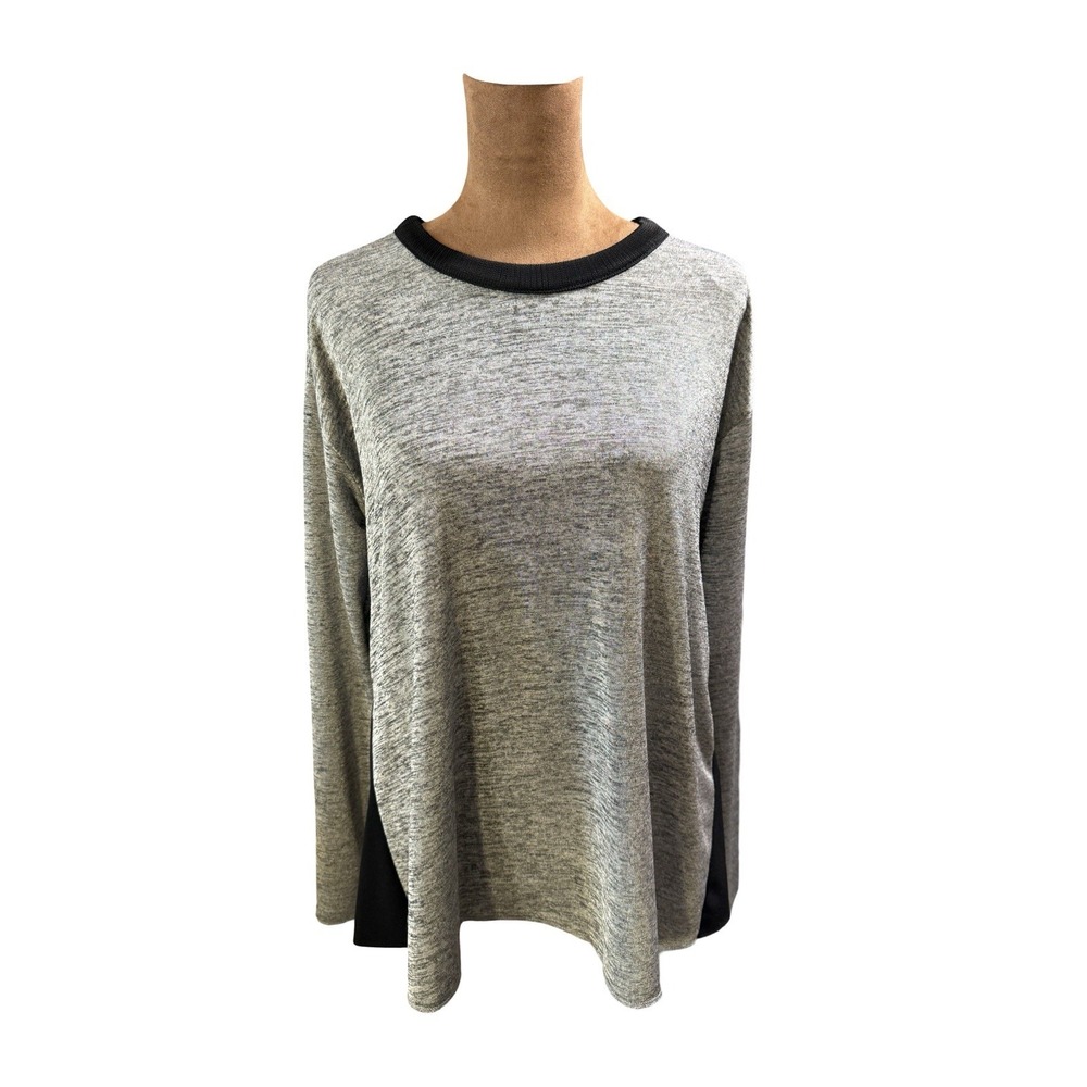 Zara Women's‎ Silver Black Back Out Long Sleeve Dress Shirt Blouse Medium  N44